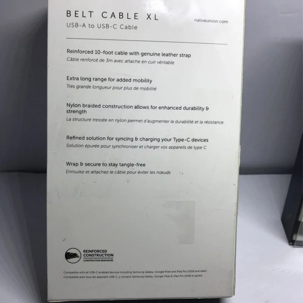 Native Union - 10' USB Type C-to-USB Type A Cable - Zebra